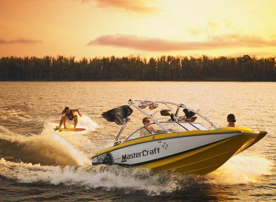 Wakeboat surfing causing big waves